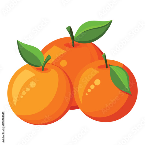 illustration of an orange fruit