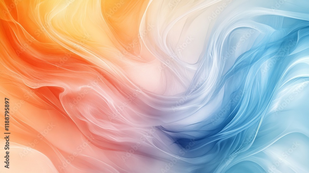 Obraz premium Vibrant Abstract Background Featuring Colorful Waves Creating a Dynamic and Energetic Visual Experience