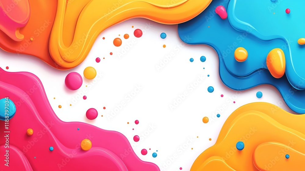 Vibrant and Dynamic Colorful Paint Splashes Creating a Captivating Abstract Art Design on White Background Vibrant and Dynamic Colorful Paint Splashes Creating a Captivating Abstract Art Design on White Background