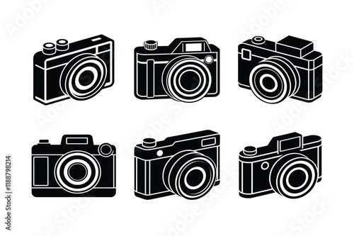 set of cameras silhouette image 