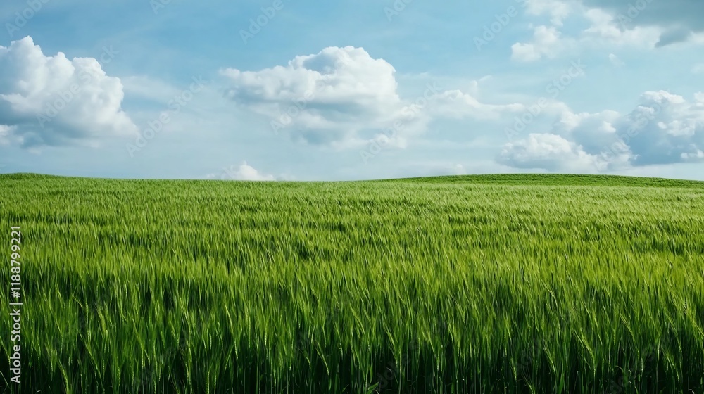 Dramatic Stormy Skies Above Lush Green Meadow Landscape with Copy Space Dramatic Stormy Skies Above Lush Green Meadow Landscape with Copy Space