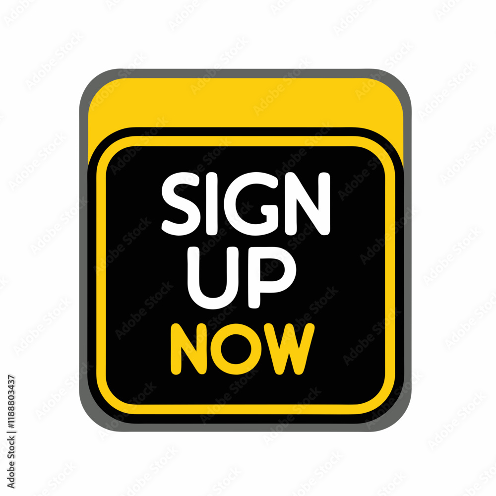 Minimalist Sign Up Button Vector Design. Minimalist Sign Up Button Vector Design.