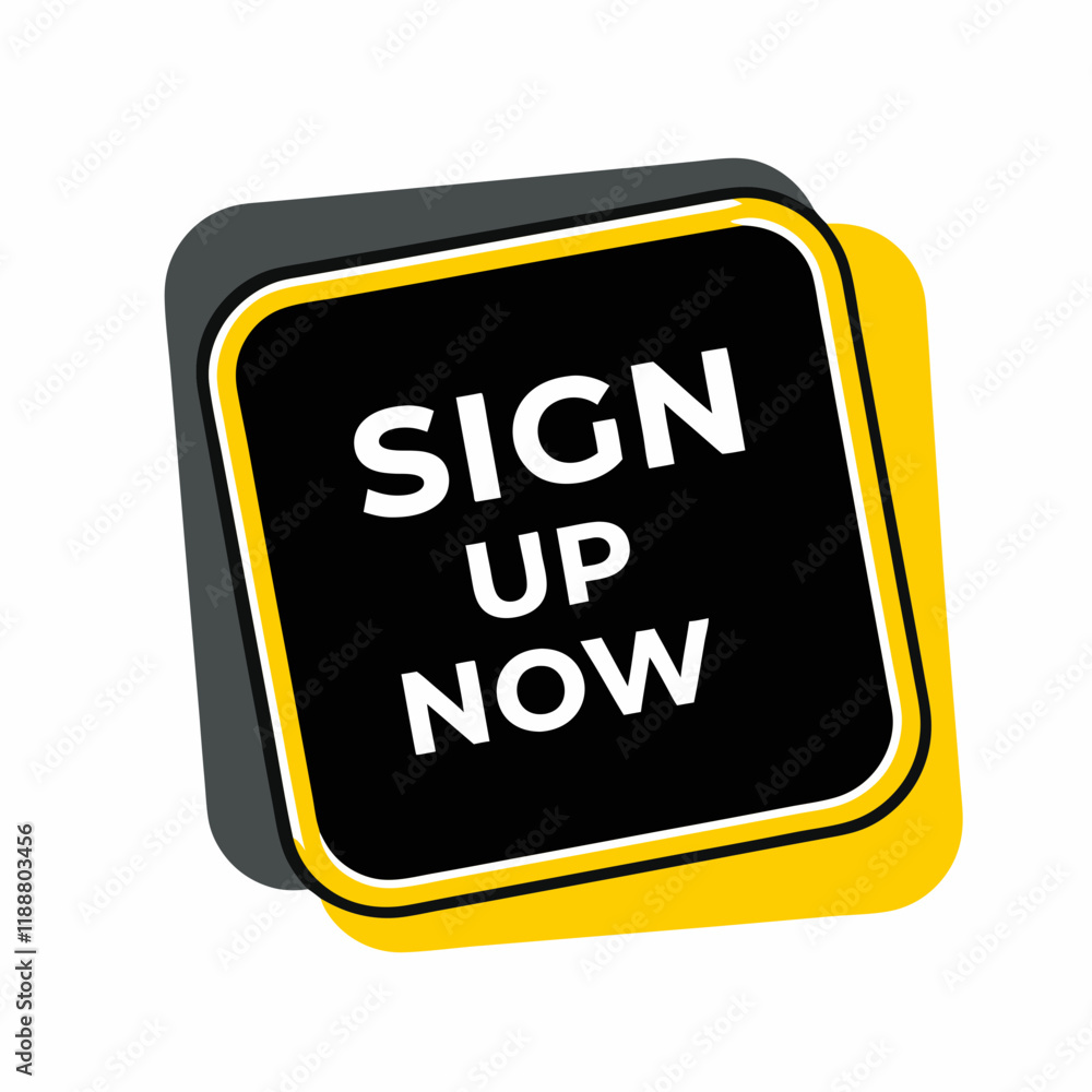 Minimalist Sign Up Button Vector Design. Minimalist Sign Up Button Vector Design.