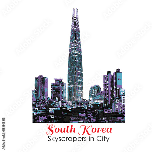 Lotte World Tower, , dominates Seoul's skyline majestically