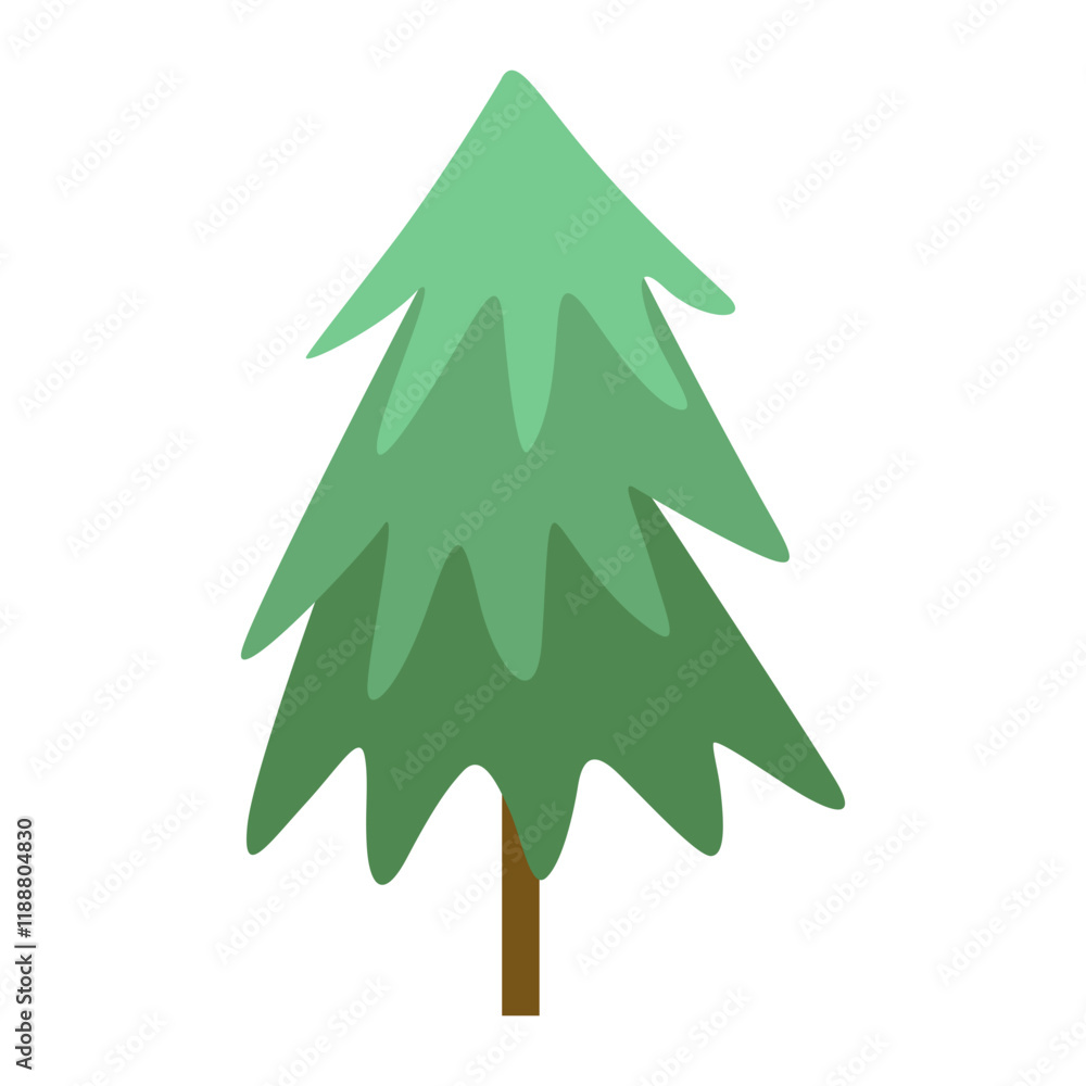 Obraz premium christmas tree illustration