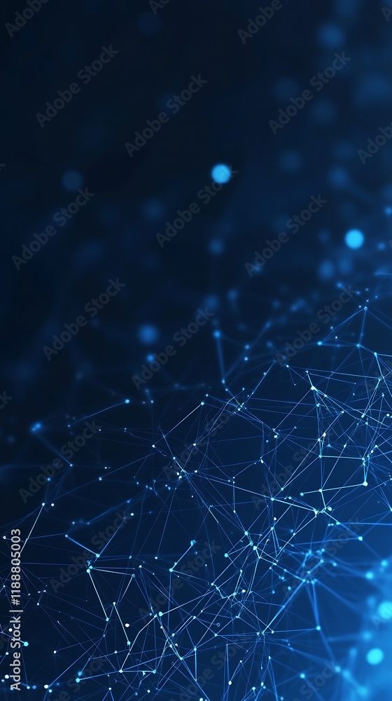 Obraz premium Abstract computer technology blue background