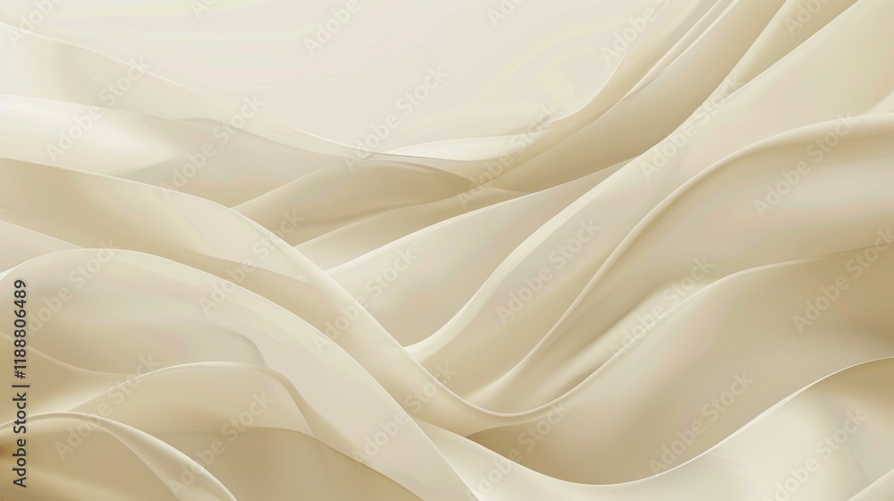 Fototapeta premium Cream-Colored Fabric Drape Wallpaper