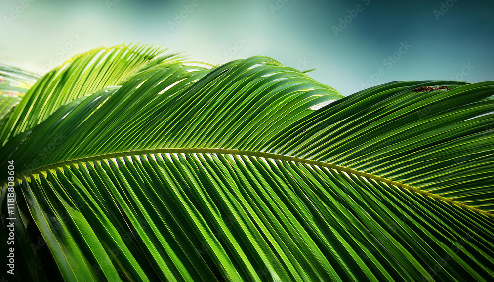 Obraz premium green coconut leaf