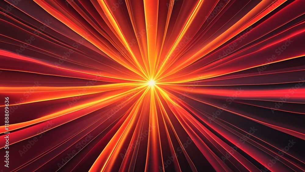 Obraz premium Fiery Sunburst Gradient Background with Radiant Warm Tones 