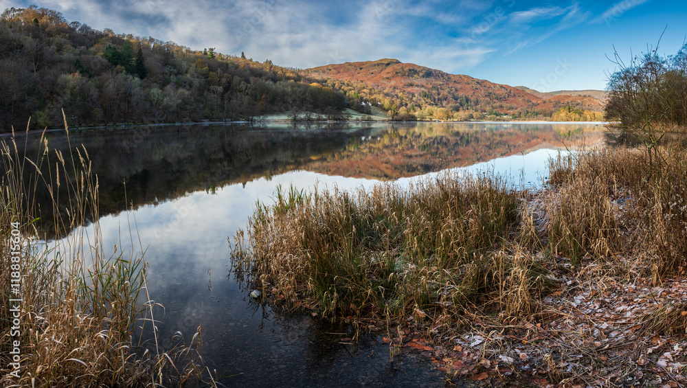 Lovely crisp fresh morning landscape image around Grasmere in Lake District Lovely crisp fresh morning landscape image around Grasmere in Lake District