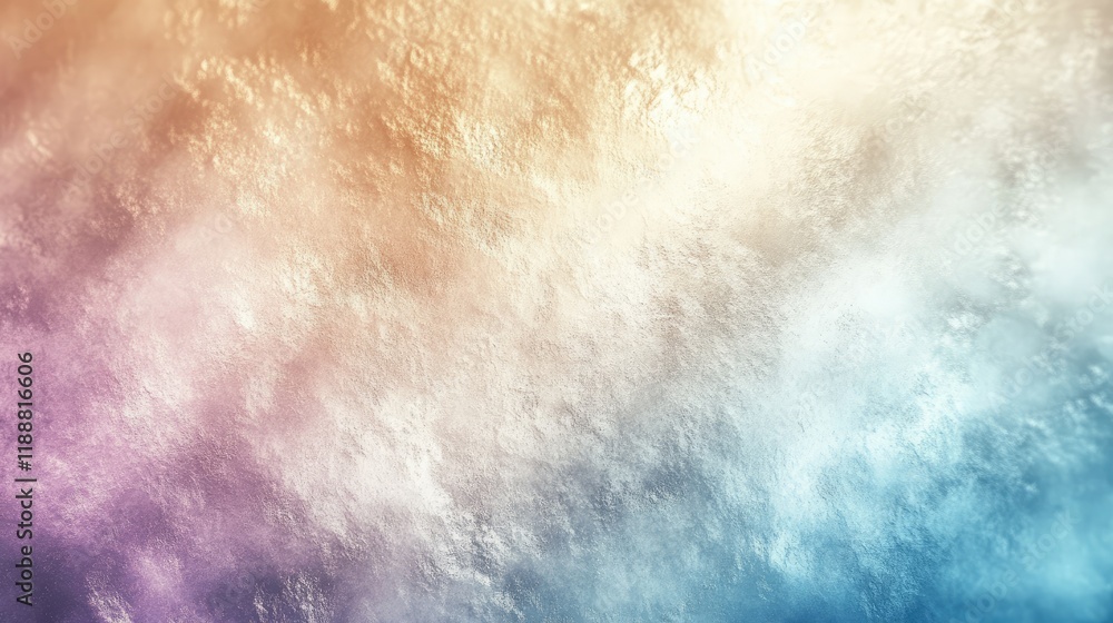 Fototapeta premium A luxurious gradient featuring warm golds, icy blues, and soft lilac with a pearlescent, polished texture for a modern feel.