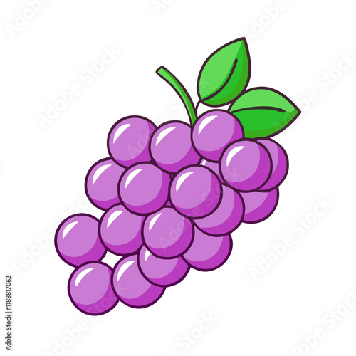 grape cluster vector icon, grape cluster vector illustration - simple illustration of grape cluster, perfect for logos,and grape cluster -themed designs.