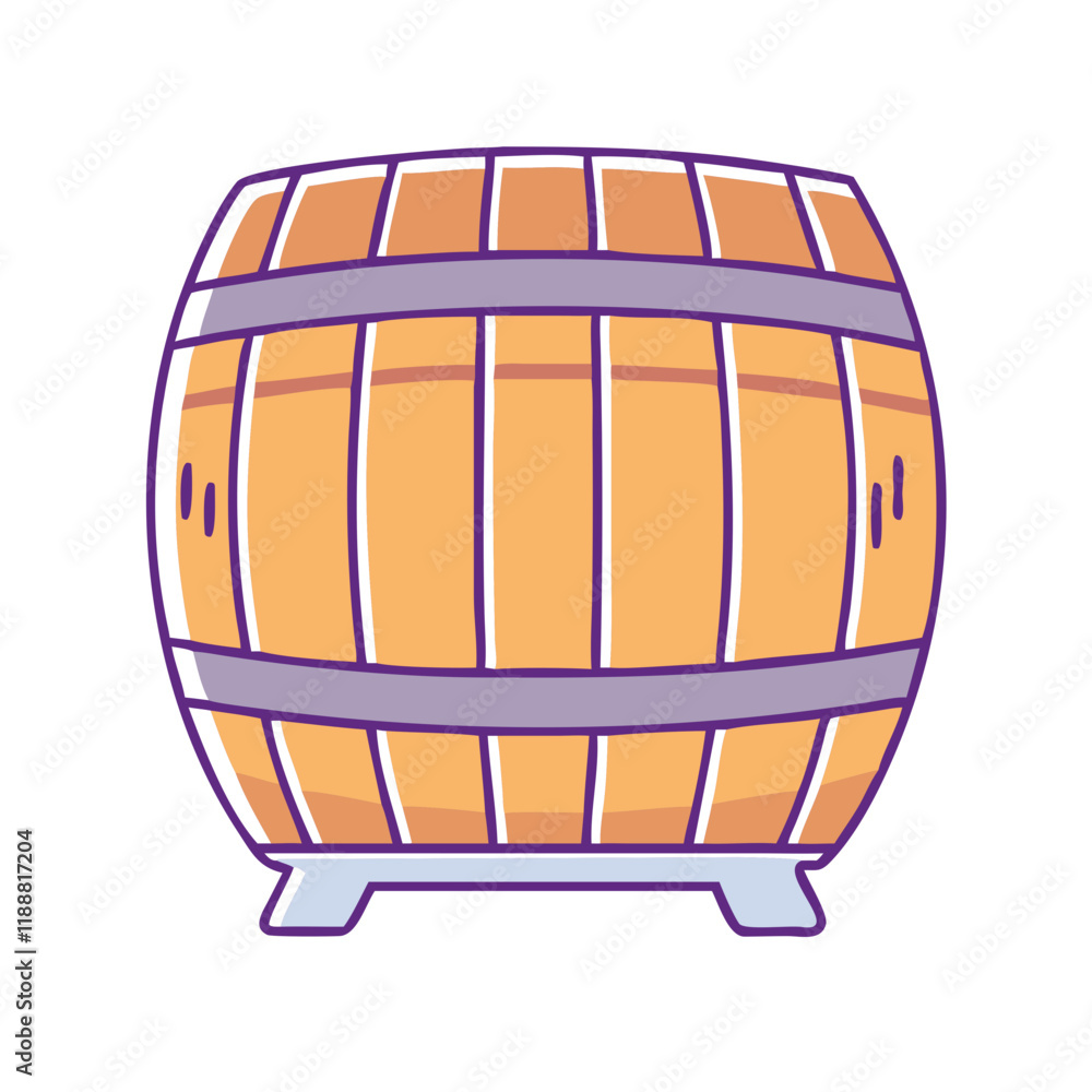 oak wine barrel vector icon, oak wine barrel vector illustration - simple illustration of oak wine barrel, perfect for logos,and oak wine barrel -themed designs. oak wine barrel vector icon, oak wine barrel vector illustration - simple illustration of oak wine barrel, perfect for logos,and oak wine barrel -themed designs.