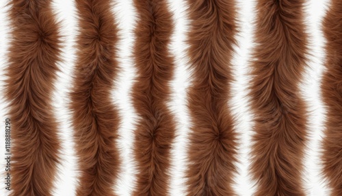 Realistic Textured Pattern of Brown Fur Perfect for Backgrounds photo