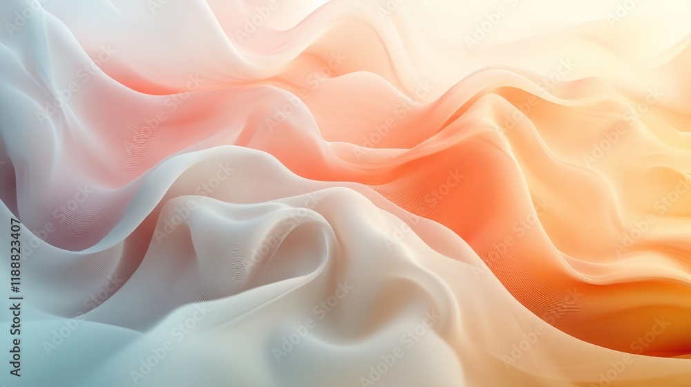 Obraz premium Vibrant Abstract Background with Flowing Wavy Lines in Vivid Colors Creating a Dynamic Visual Experience