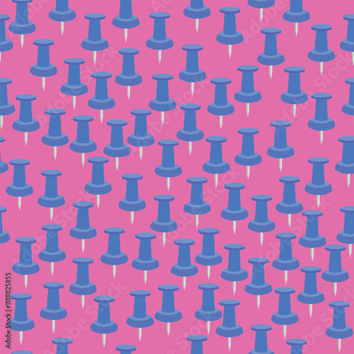 Pattern Pin With Blue And Purple
