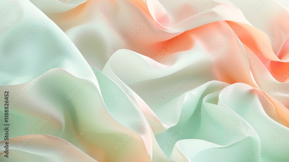 Obraz premium Pastel Draped Fabric Texture