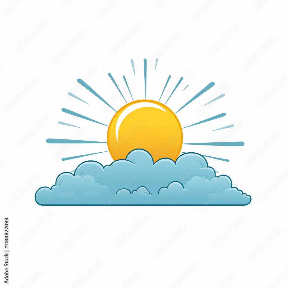 Sun and Cloud Clip Art: A Minimalist Touch to Your Designs sky flat logo icon Sun and Cloud Clip Art: A Minimalist Touch to Your Designs sky flat logo icon
