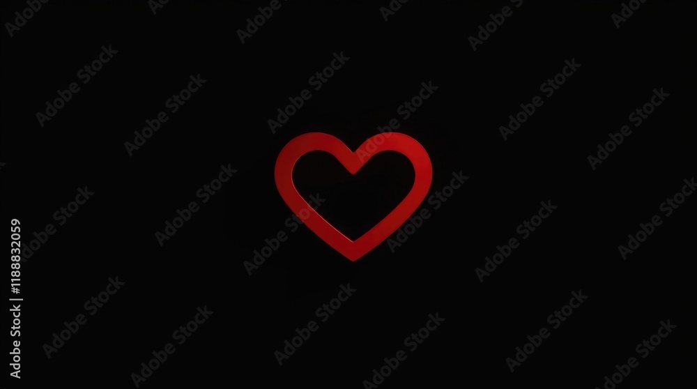 A vivid red love logo features a heart shape set against a deep black background, representing romance and affection perfect for Valentine's Day celebrations A vivid red love logo features a heart shape set against a deep black background, representing romance and affection perfect for Valentine's Day celebrations