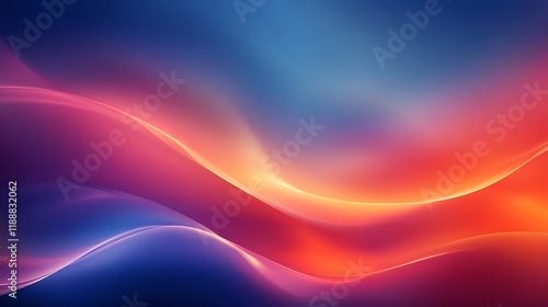 Abstract Colorful Waves Gradient Background Design