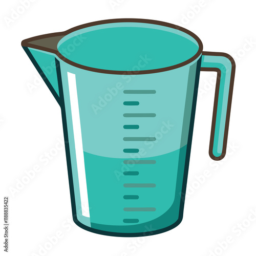 illustration of a measuring cup on a white background