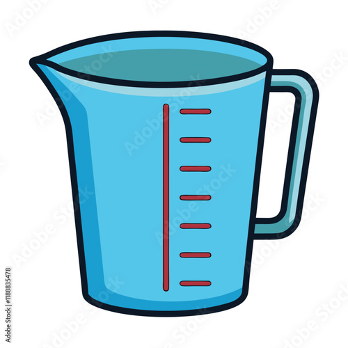 illustration of a measuring cup on a white background