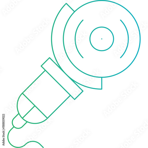 Angle Grinder icon single vector illustration photo