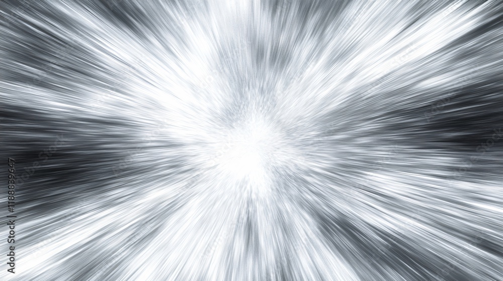 Fototapeta premium Abstract Silver Zoom Burst Background Image