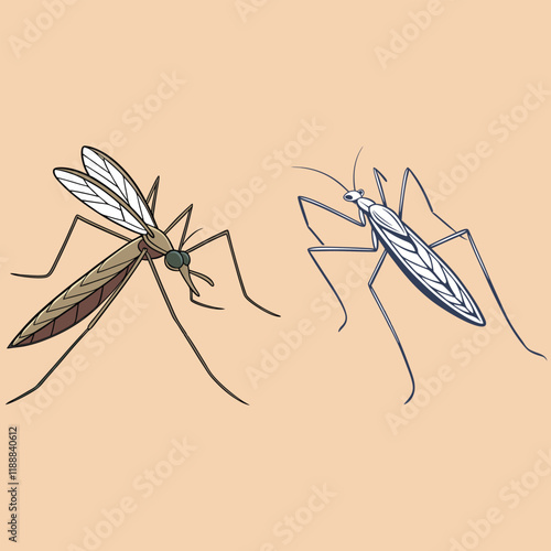 Mosquito bundle design art and illustrator eps