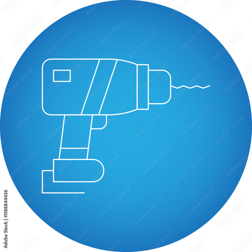 Electric Drill icon single vector illustration Electric Drill icon single vector illustration