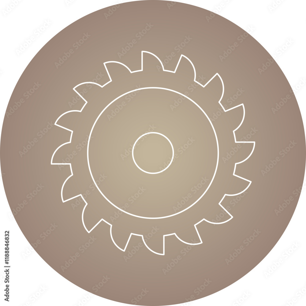 Circular Saw icon single vector illustration Circular Saw icon single vector illustration