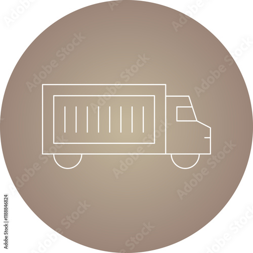 Truck icon single vector illustration