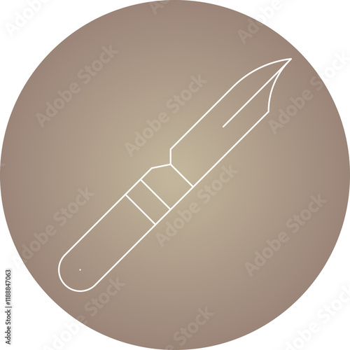 Construction Knife icon single vector illustration