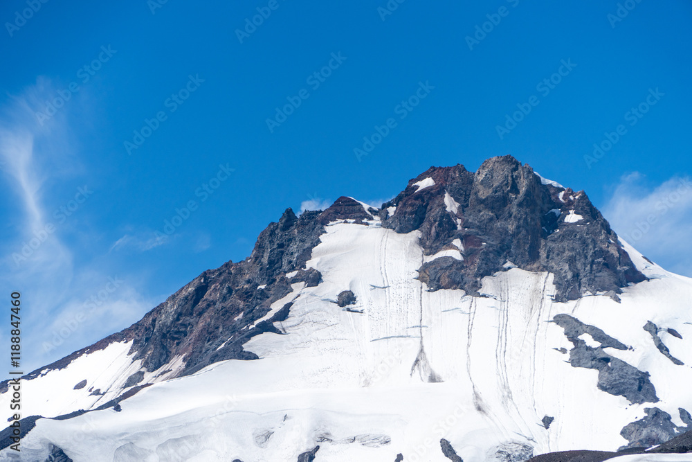 Snow-Covered Rocky Mountain Peak