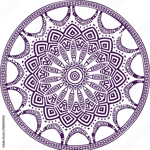 Beautiful flower art and mandala vector design
