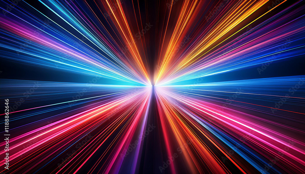 abstract colorful light beams on a dark background creating a vibrant visual effect abstract colorful light beams on a dark background creating a vibrant visual effect