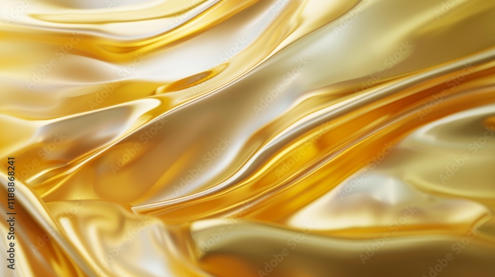 Fototapeta premium Abstract Gold Drape Wallpaper