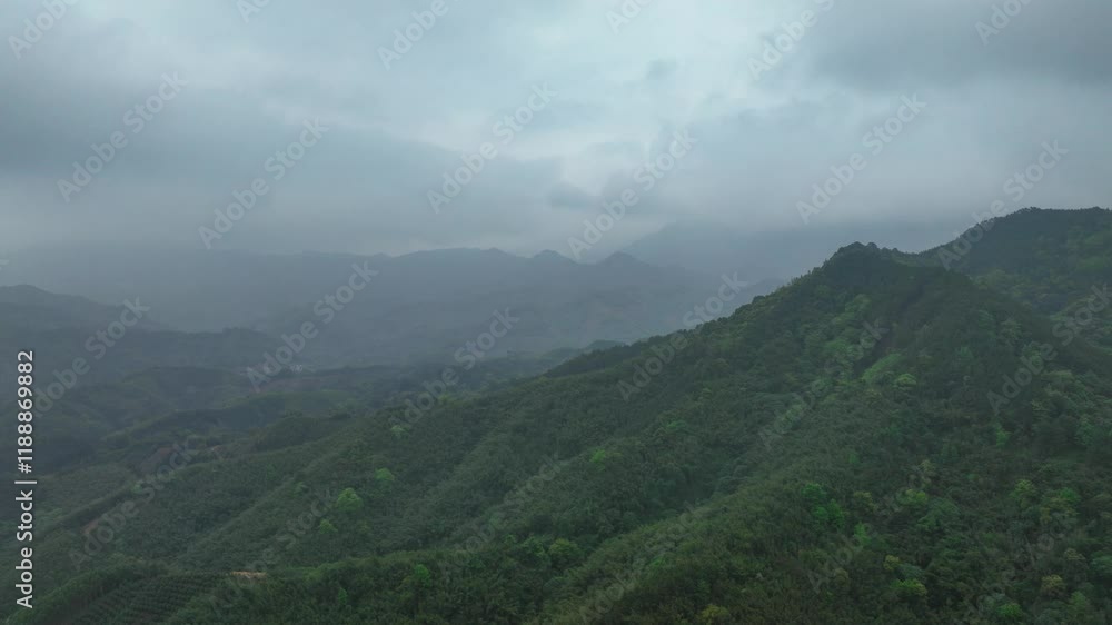 Time lapse of mountain valley transforming before an approaching rainstorm Time lapse of mountain valley transforming before an approaching rainstorm