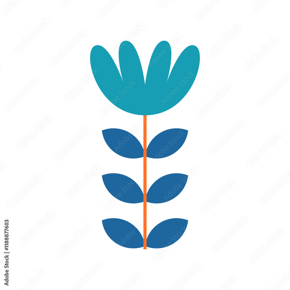 Obraz premium geometric flower illustration