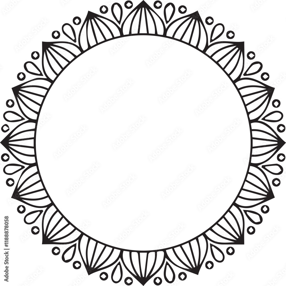 Beautiful flower art and mandala vector design Beautiful flower art and mandala vector design