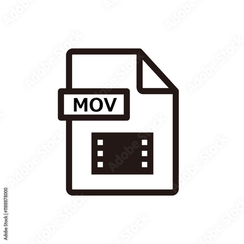 MOV形式のファイルのアイコン