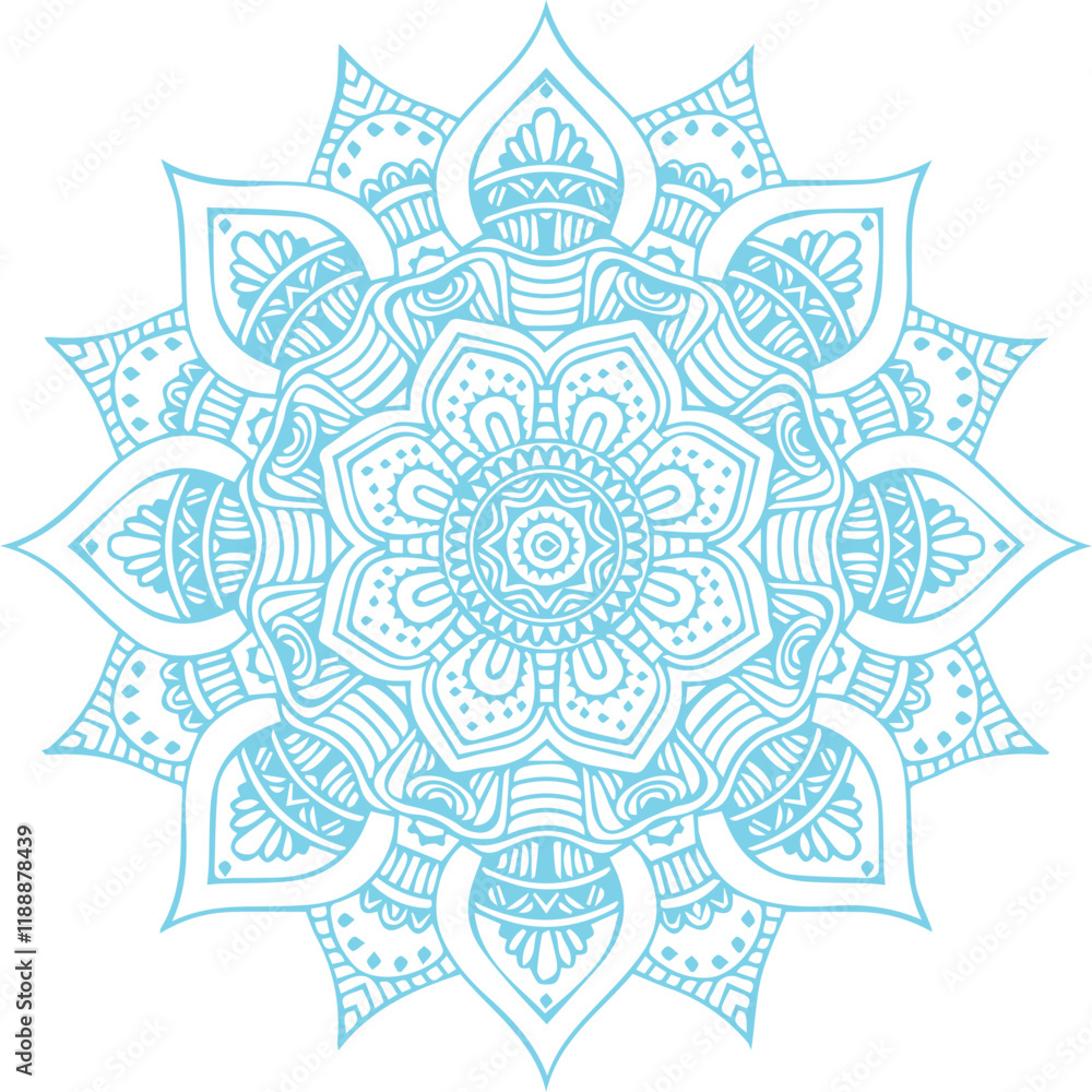 Beautiful flower art and mandala vector design Beautiful flower art and mandala vector design