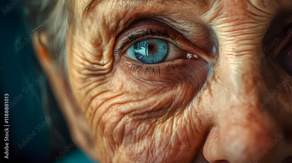 Close-up of wrinkles and skin imperfections Close-up of wrinkles and skin imperfections