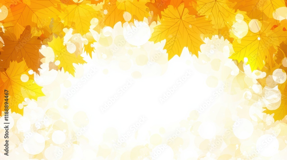 Vibrant autumn leaves scenic gold and orange forest viewpoint in seasonal transition Vibrant autumn leaves scenic gold and orange forest viewpoint in seasonal transition