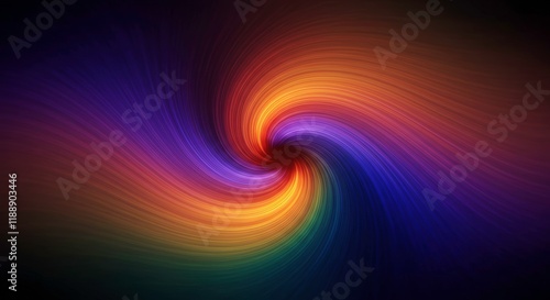Abstract Swirling Vortex: A mesmerizing abstract image featuring a vibrant swirl of colors, ranging from deep purples and blues to fiery oranges and yellows.