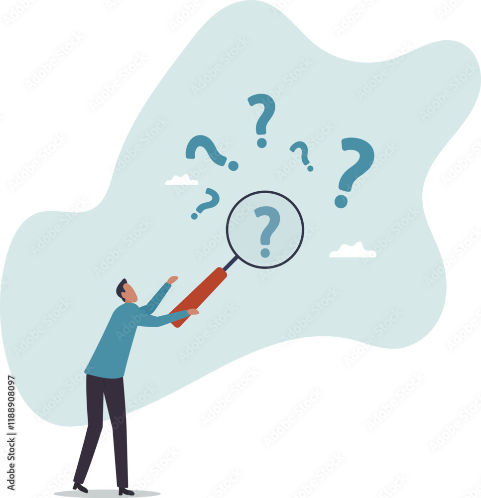 Problem analysis or problem management, analyze or investigate for root cause or incident, finding solution or discover threat or uncertain,business concept.flat character. Problem analysis or problem management, analyze or investigate for root cause or incident, finding solution or discover threat or uncertain,business concept.flat character.