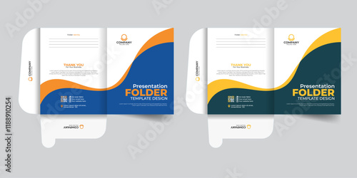 Modern Abstract Professional creative Luxury custom file folder design or presentation Document Folders
