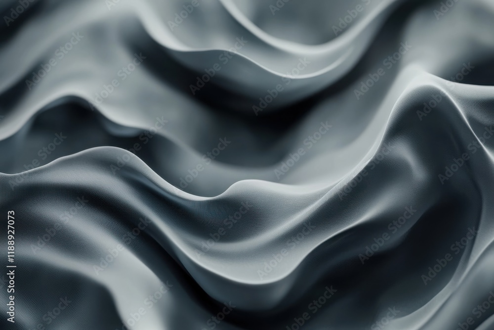 Fototapeta premium Sophisticated abstract backdrop showcasing flowing waves, perfect for digital projects, branding materials, or elegant marketing campaigns. Ideal soft gray tones for modern aesthetic designs