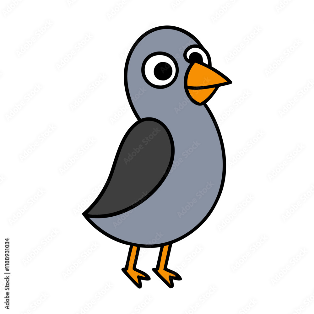 Fototapeta premium Finch Cartoon vector
