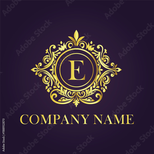 Vintage and luxury logo template Premium Vector, Royalty
